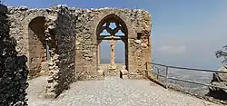 Saint Hilarion Castle, view of the Queen Elanor's window