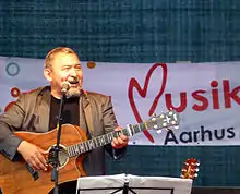 Rasmus Lyberth. A concert during the Tall Ships' Races in Aarhus, July 4. 2013