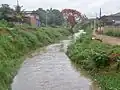 Caladão Stream between the Floresta and Santo Antônio neighborhoods after a storm.