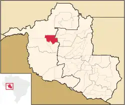 Location in Rondônia state
