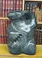 Carved soapstone bear by Peter Pitseolak; donated to Royal Military College of Canada on Oct 3 1970 by the class of 1920-4