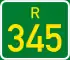 Regional route R345 shield
