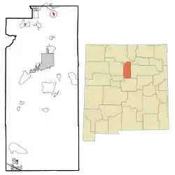 Location of Cundiyo, New Mexico
