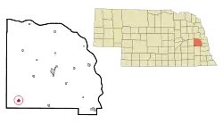 Location of Valparaiso, Nebraska