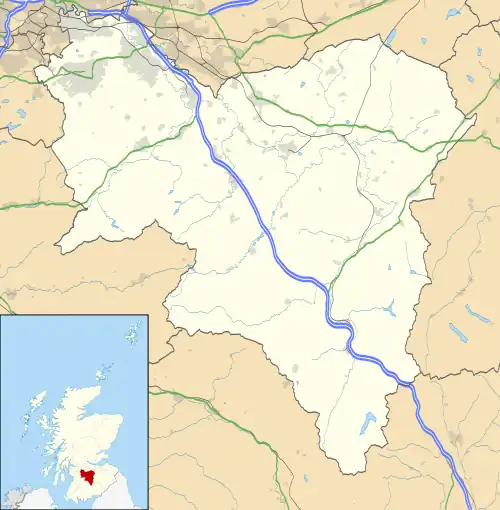 Earnock is located in South Lanarkshire