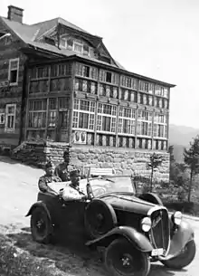 Hungarian soldiers in a Fiat Balilla 508 at Uzhok pass in 1939