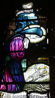 Left hand light of window St John's Seven Kings.