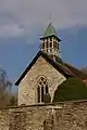 St Padarn's Church, Llanbadarn Fynydd. Re-built belltower, presumably by Williams.