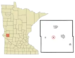 Location of Alberta, Minnesota