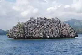 A stone islet in Coron Island