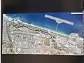 Tel Aviv shore plan, including an airport 1.5&nbsp;km offshore