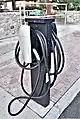 A public NACS AC charging station