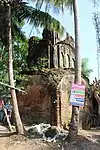 Sridhar Laljiu temple built as a nava ratna temple, now in a ruinous condition (rear side).