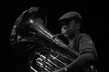 Cross performing live on Druga godba festival in Ljubljana, Slovenia, on 30 May 2015