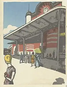 Tokyo Station, Kōshirō Onchi (later impression)