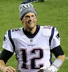 Color photograph of Tom Brady in 2017