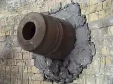 Picture of the outlet of a tuyere