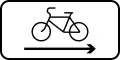 Direction of movement of cyclists