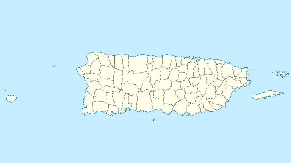 Map showing the location of Punta Yeguas