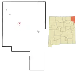 Location of Grenville, New Mexico