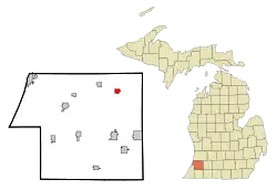 Location of Gobles, Michigan