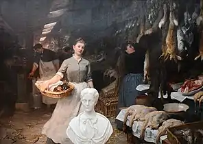 Market's Corner - Musée des Beaux-Arts - Bordeaux. In front of, a bust from John Warrington Wood