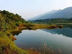 View of Malankara Dam reservoir from Kudayathoor