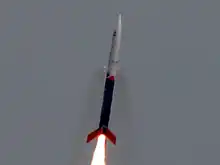 Vikram-S rocket. The first ever privately launched rocket of India.