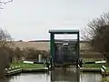 Wadenhoe Lock and sluice gate