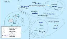 Wallis, Futuna, Samoa, Tonga, Niue, Fidji islands