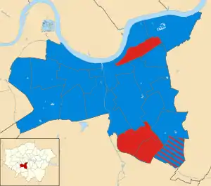 Wandsworth 2002 results map