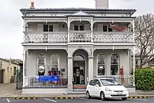 Front view of the Jacaranda House, a heritage building built in 1888 on Cameron Street in Wauchope NSW.