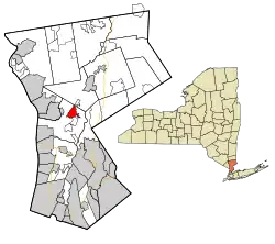 Location within Westchester County and state of New York