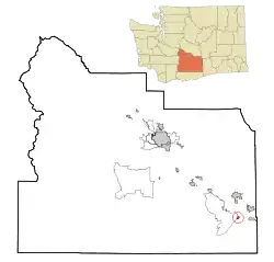 Location of Mabton, Washington