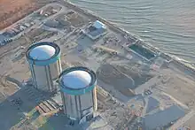Zion Nulcear Plant being decommissioned (aerial shot)