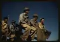 "Sugar cane workers resting at the noon hour," Rio Piedras, Puerto Rico. 1941.