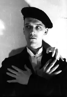 Michael Brynntrup in his studio 1984