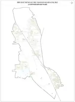 Chowdeshwari Ward Map 2009-2022 (2009 delimitation)